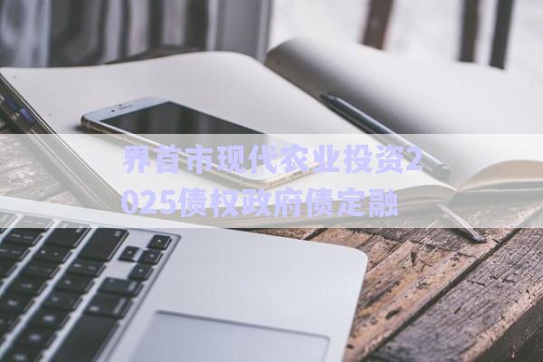 界首市現代農業(yè)投資2025債權政府債定融-第1張圖片-政信固收網